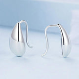 925 Sterling Silver Water Drop Earrings Glare Design