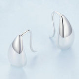 925 Sterling Silver Water Drop Earrings Glare Design