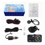 1080p Dual-recording Driving Recorder with Night Vision and Loop Recording