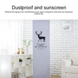 180x55x35cm All-inclusive Fabric Dust Cover for Vertical Cabinet Air Conditioners - Cat and Bird Design