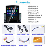 9.7 Inch Vertical Screen Car Android Mp5 Player - Phone Link Gps Fm Steering Wheel Control