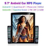 9.7 Inch Vertical Screen Car Android Mp5 Player - Phone Link Gps Fm Steering Wheel Control