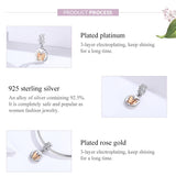 925 Sterling Silver Gold Butterfly Pendant For Diy Bracelets & Necklaces