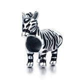 925 Sterling Silver Zebra Bead Bracelet / Necklace Accessory