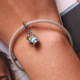 925 Sterling Silver Magic Cup Pendant For Diy Bracelets & Necklaces