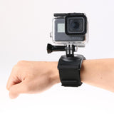 360 Degree Rotation Mount for Gopro Insta360 Dji Action Cameras - 3-in-1 Straps for Hand Wrist Arm Leg