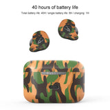 Waterproof Wireless Bluetooth Earphones with Charging Box - X12 Ultra- Sahara Camo
