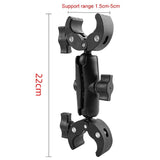 18cm Dual Head Motorcycle Handlebar Mount - 22Cm