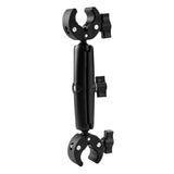 18cm Dual Head Motorcycle Handlebar Mount - 22Cm