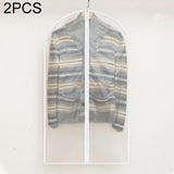 2-pack Hanging Garment Storage Bags with Zipper - Clear