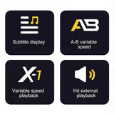 16Gb Mp3 Player With Fhd Camera & Bluetooth - 4Gb