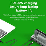 Vertical Laptop Docking Station with 4k / 60hz Type-c Hub - 11-In-1 With Lan