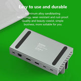 Vertical Laptop Docking Station with 4k / 60hz Type-c Hub - 11-In-1 With Lan