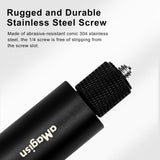 70cm Straight Pull Selfie Stick for Sports Cameras with 3 Jaw Screw - Rod+1/4 Turn 3 Jaw+Screw