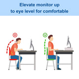 Adjustable Laptop Stand with Storage Drawer - Height Riser - Upgrade