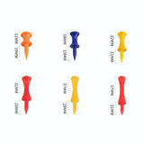 60-piece Golf Ribbon Needle Plastic Ball Tee - 37mm Size