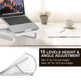 Adjustable Foldable Laptop Stand for Cooling and Ergonomic Lifting