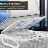 Adjustable Foldable Laptop Stand for Cooling and Ergonomic Lifting