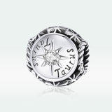 925 Sterling Silver Zodiac Zircon Bead Bracelet / Necklace Set Taurus Style - Taurus