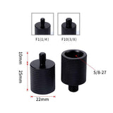 2-Pack Microphone Screw Adapters F10 5 / 8-27 Female To 3 / 8 Male
