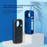 Amagisn Silicone Protective Cover for Insta360 X3 Body - Body+Lens Case (Blue)