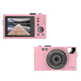 3.0 Hd Children's Digital Camera with 48mp and 3 Screen - Pink