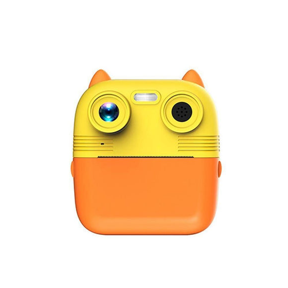 Instant Print Camera with Dual Lens - 2.8 Screen for Kids Blue - Yellow