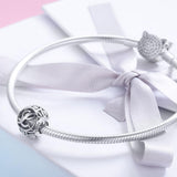 925 Sterling Silver 26 English Letter Beads For Diy Bracelets & Necklaces Style - L