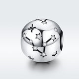 925 Sterling Silver Diy Zodiac Bracelet Beads Constellation Accessory Pisces Style - Pisces