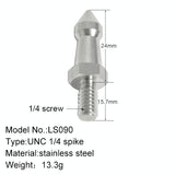 2 Stainless Steel 1 / 4 Feet Screws For Slr Tripod