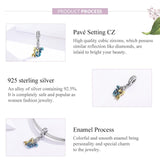 925 Sterling Silver Mermaid Charm For Diy Bracelet