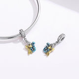 925 Sterling Silver Mermaid Charm For Diy Bracelet