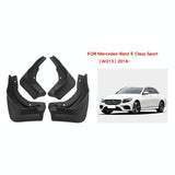 For Mercedes-Benz E-Class Sport 2016 4Pcs / Set Car Auto Soft Plastic Splash Flaps Fender Guard