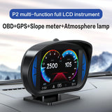 3 Inch Obd Lcd Car Speed Slope Meter Hud Display