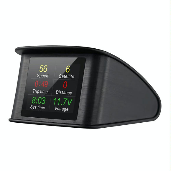 2.2 Inch Car Gps Smart Digital Meter Tft Lcd Speed & Distance Display Over Speed & Low Voltage Alarm Km / M Switch