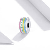 925 Sterling Silver Colorful Beaded Diy Jewelry Set