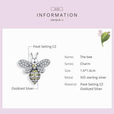 925 Sterling Silver Bee Bracelet Diy Beaded Accessory