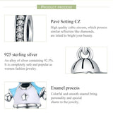 925 Sterling Silver Boy Bead Bracelet / Necklace Accessory