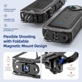 Amagisn Metal Protective Housing for Insta360 X4 with 2 Claws and Rabbit Cage