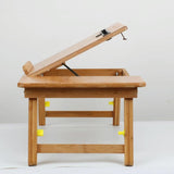 Adjustable Folding Laptop Desk for Bed with Card Slot and Lazy Computer Design