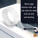 15m Long Window Frame Gap Tape - 5cm Wide Plastic Steel