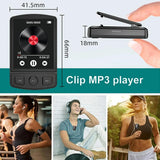1.8 Inch Color Screen Mp3 / Mp4 Bluetooth Walkman With Back Clip - 16Gb