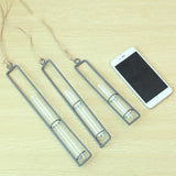 Charming Iron Art Glass Wall Hanging for Home Gardening - Size l