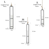 Charming Iron Art Glass Wall Hanging for Home Gardening - Size l