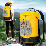 Waterproof Outdoor Stream Tracing Backpack Black 16L - Yellow-36L