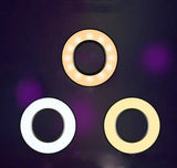 360 Degree Flexible Selfie Ring Light with Phone Holder for Live Streaming - 8 Inch