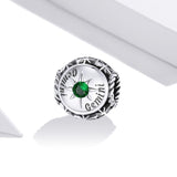 925 Sterling Silver Zodiac Zircon Bead Bracelet / Necklace Set Gemini Style - Gemini