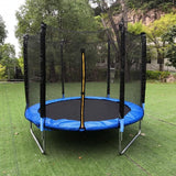 6 Pole Outdoor Trampoline Safety Net 1.5M Diameter Jump Pad