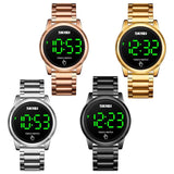 Men Electronic Sports Watch - Versatile Steel Belt - Silver