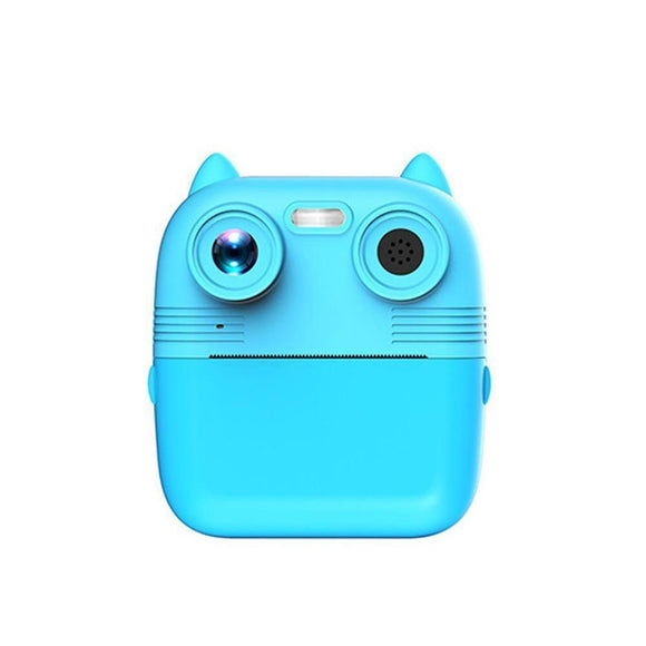 Instant Print Camera with Dual Lens - 2.8 Screen for Kids Blue - Blue